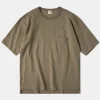 Sale 9.8 oz Cotton Classic Pocket T-Shirt - Khaki Short Sleeve T-Shirts | T-shirts
