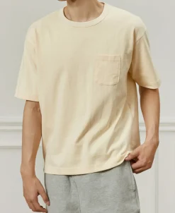 Online 9.8 oz Cotton Classic Pocket T-Shirt - Apricot Short Sleeve T-Shirts | T-shirts