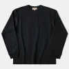 Outlet 10.5 oz Cotton Loopwheel Tubular Long Sleeve T-Shirt - Black Long Sleeve T-Shirts | T-shirts