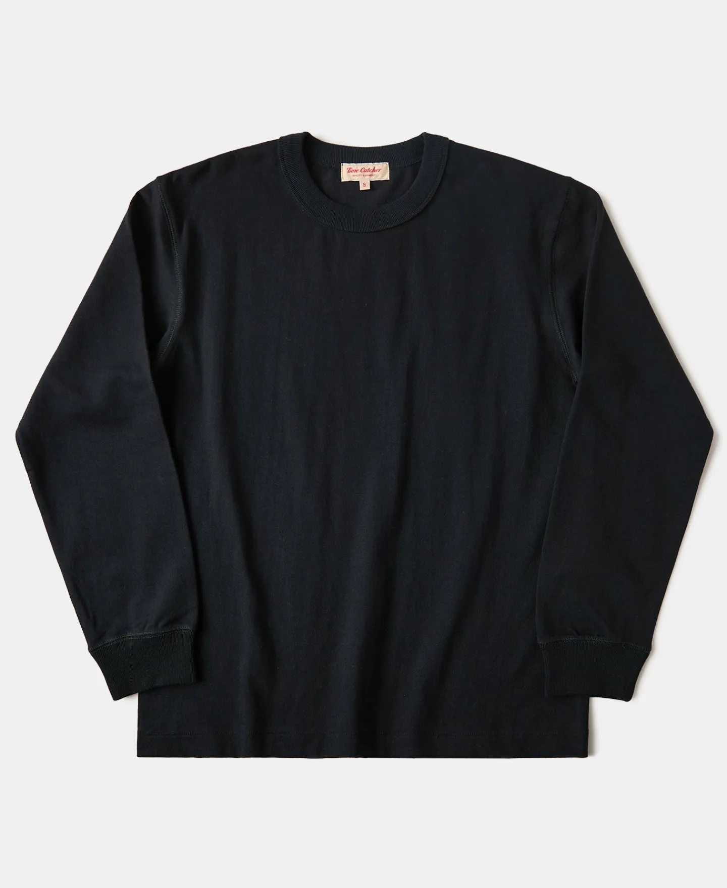 Outlet 10.5 oz Cotton Loopwheel Tubular Long Sleeve T-Shirt - Black Long Sleeve T-Shirts | T-shirts