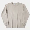 Hot 10.5 oz Cotton Loopwheel Tubular Long Sleeve T-Shirt - Oatmeal Long Sleeve T-Shirts | T-shirts