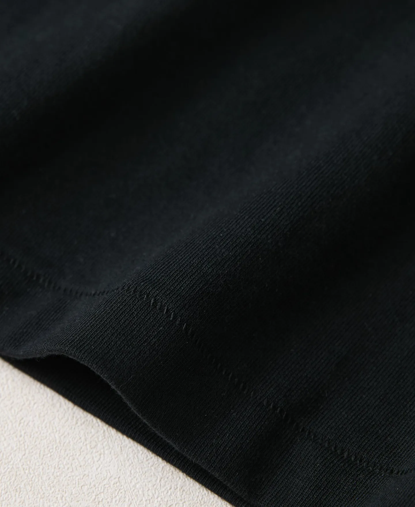 Outlet 10.5 oz Cotton Loopwheel Tubular Long Sleeve T-Shirt - Black Long Sleeve T-Shirts | T-shirts