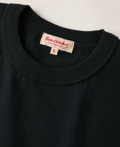 Outlet 10.5 oz Cotton Loopwheel Tubular Long Sleeve T-Shirt - Black Long Sleeve T-Shirts | T-shirts