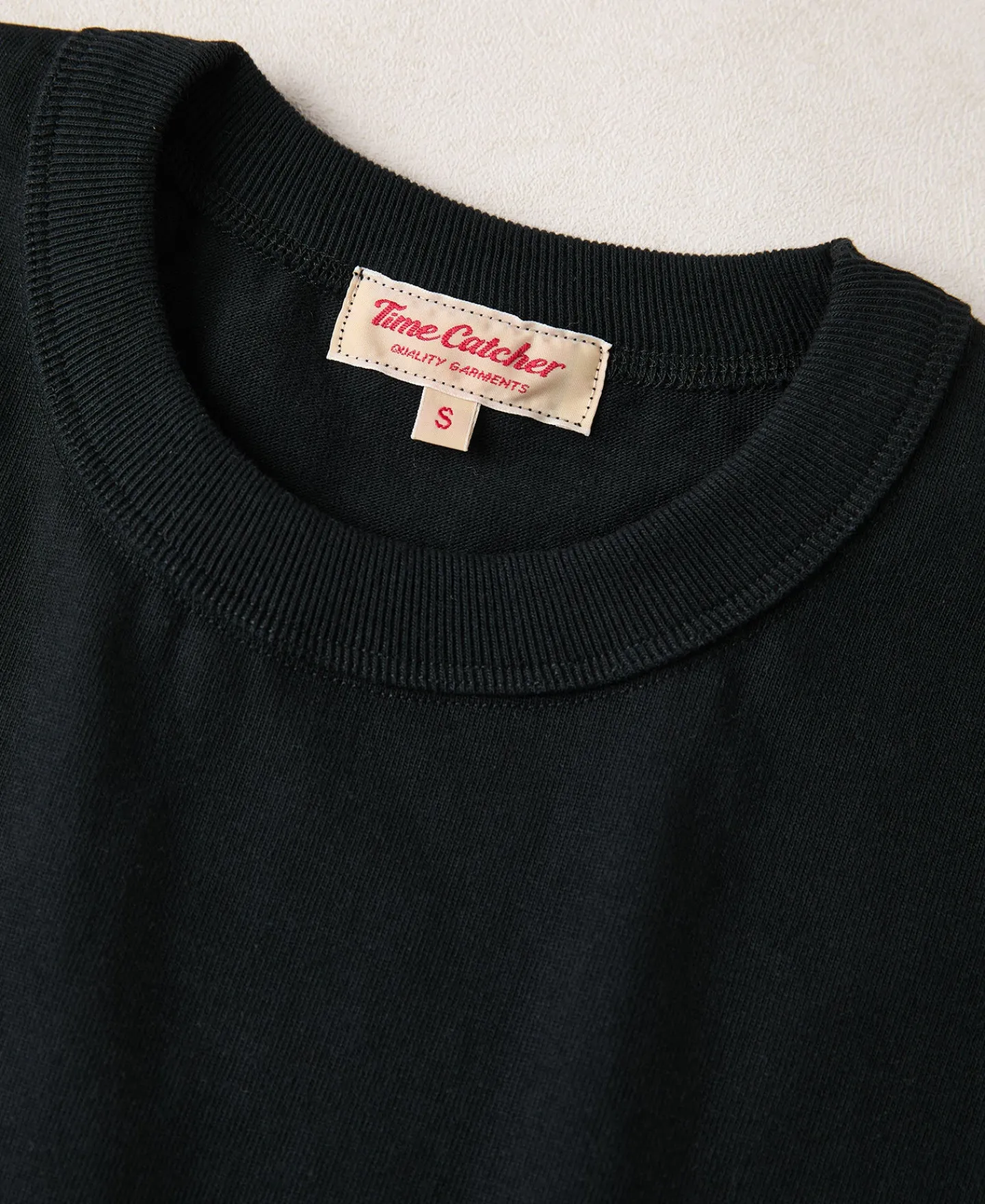 Outlet 10.5 oz Cotton Loopwheel Tubular Long Sleeve T-Shirt - Black Long Sleeve T-Shirts | T-shirts