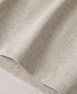 Hot 10.5 oz Cotton Loopwheel Tubular Long Sleeve T-Shirt - Oatmeal Long Sleeve T-Shirts | T-shirts