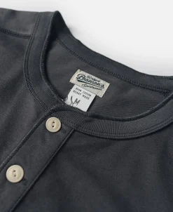 Fashion 10.6 oz Cotton Short Sleeve Henley T-Shirt - Dark Gray Henleys | Short Sleeve T-Shirts