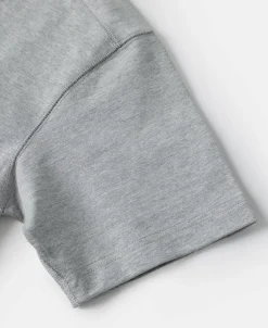 Online 10.6 oz Cotton Short Sleeve Henley T-Shirt - Gray Henleys | Short Sleeve T-Shirts