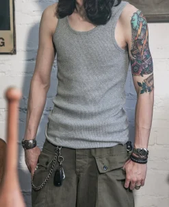 Clearance 10.5 oz Cotton Tank Top - Gray Tank Tops&vests&boxers