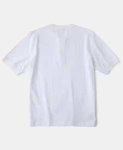 Best 9.3 oz Cotton Tubular Henley T-Shirt - White Henleys | Short Sleeve T-Shirts