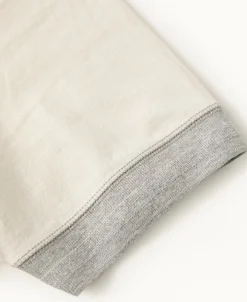 Outlet 9.3 oz Cotton Tubular Henley T-Shirt - Gray/Apricot Henleys | Short Sleeve T-Shirts