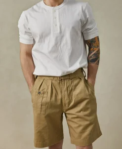 Best 9.3 oz Cotton Tubular Henley T-Shirt - White Henleys | Short Sleeve T-Shirts