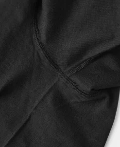 Clearance 9.3 oz Cotton Tubular Henley T-Shirt - Black Henleys | Short Sleeve T-Shirts