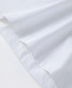 Clearance 7.2 oz Cotton V-Neck Tubular T-Shirt - White Short Sleeve T-Shirts | T-shirts