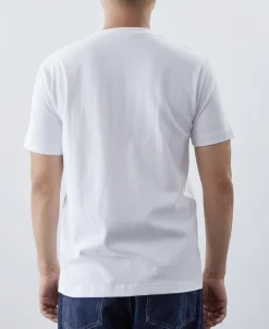 Clearance 7.2 oz Cotton V-Neck Tubular T-Shirt - White Short Sleeve T-Shirts | T-shirts
