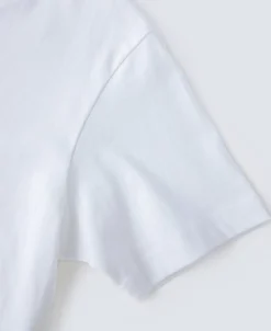 Clearance 7.2 oz Cotton V-Neck Tubular T-Shirt - White Short Sleeve T-Shirts | T-shirts