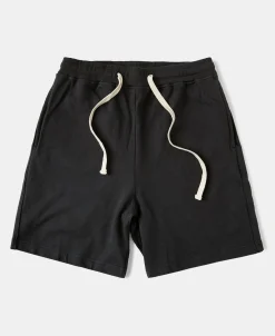 Clearance 15 oz French Terry Sweat Shorts - Black Shorts