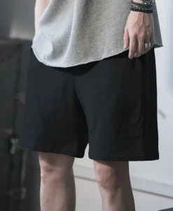 Clearance 15 oz French Terry Sweat Shorts - Black Shorts