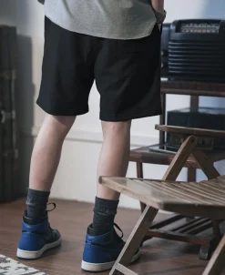Clearance 15 oz French Terry Sweat Shorts - Black Shorts