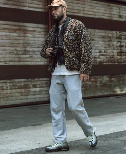 Clearance 17.6 oz Heavyweight Terry Sweatpants - Gray Pants&trousers