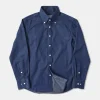 Discount 6.5 oz Indigo Denim Button-Down Collar Shirt Denim | Long Sleeve Shirts