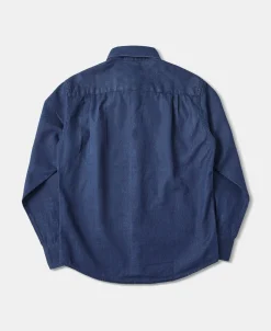 Discount 6.5 oz Indigo Denim Button-Down Collar Shirt Denim | Long Sleeve Shirts