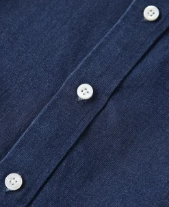 Discount 6.5 oz Indigo Denim Button-Down Collar Shirt Denim | Long Sleeve Shirts