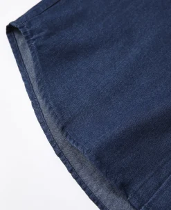 Discount 6.5 oz Indigo Denim Button-Down Collar Shirt Denim | Long Sleeve Shirts