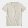 Outlet 8.5 oz Organic Cotton Henley T-Shirt Henleys | Short Sleeve T-Shirts