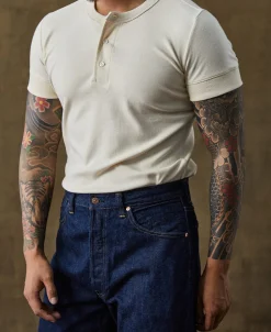 Outlet 8.5 oz Organic Cotton Henley T-Shirt Henleys | Short Sleeve T-Shirts
