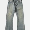 Online 14 oz Repaired Selvedge Denim Flared Jeans Jeans | Denim