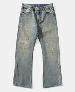 Online 14 oz Repaired Selvedge Denim Flared Jeans Jeans | Denim
