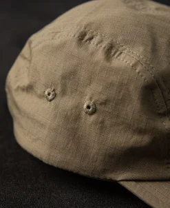Best 7.5 oz Ripstop Cotton 5 Panel Cap - Khaki Hats&caps