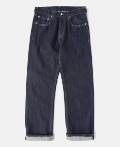 Outlet 14 oz Selvedge Basic Straight-Fit Jeans - Indigo Jeans | Denim