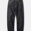 Best 14 oz Selvedge Basic Straight-Fit Jeans - Black Jeans | Denim