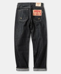 Best 14 oz Selvedge Basic Straight-Fit Jeans - Black Jeans | Denim
