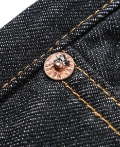 Best 14 oz Selvedge Basic Straight-Fit Jeans - Black Jeans | Denim