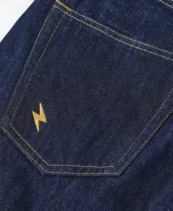 Outlet 14 oz Selvedge Basic Straight-Fit Jeans - Indigo Jeans | Denim