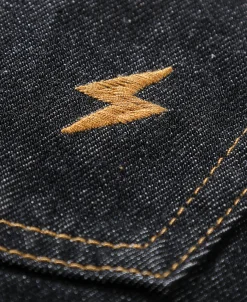 Best 14 oz Selvedge Basic Straight-Fit Jeans - Black Jeans | Denim