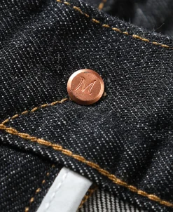 Best 14 oz Selvedge Basic Straight-Fit Jeans - Black Jeans | Denim