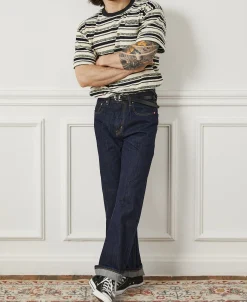 Outlet 14 oz Selvedge Basic Straight-Fit Jeans - Indigo Jeans | Denim