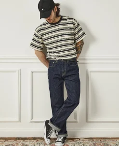 Outlet 14 oz Selvedge Basic Straight-Fit Jeans - Indigo Jeans | Denim
