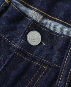 Outlet 14 oz Selvedge Basic Straight-Fit Jeans - Indigo Jeans | Denim