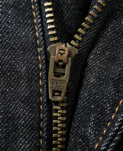 Best 14 oz Selvedge Basic Straight-Fit Jeans - Black Jeans | Denim