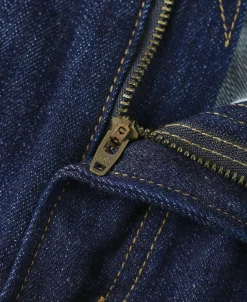 Outlet 14 oz Selvedge Basic Straight-Fit Jeans - Indigo Jeans | Denim