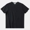 Hot 7.4 oz Slub Cotton Loopwheel Tubular Pocket T-Shirt - Black Short Sleeve T-Shirts | T-shirts