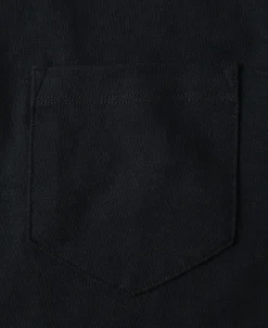 Hot 7.4 oz Slub Cotton Loopwheel Tubular Pocket T-Shirt - Black Short Sleeve T-Shirts | T-shirts