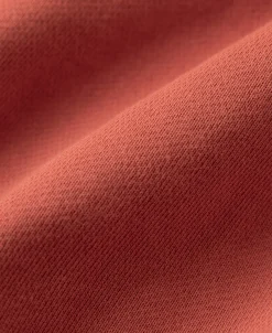 Fashion 17.5 oz Terry Cloth Zip-Up Hoodie - Brick Red Sweatshirts&hoodies