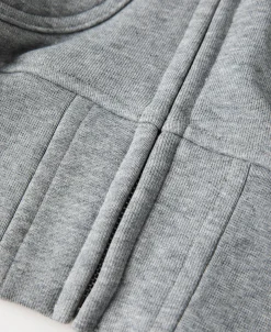 Discount 17.5 oz Terry Cloth Zip-Up Hoodie - Gray Sweatshirts&hoodies