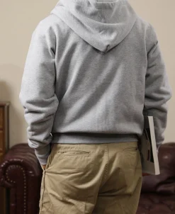 Discount 17.5 oz Terry Cloth Zip-Up Hoodie - Gray Sweatshirts&hoodies