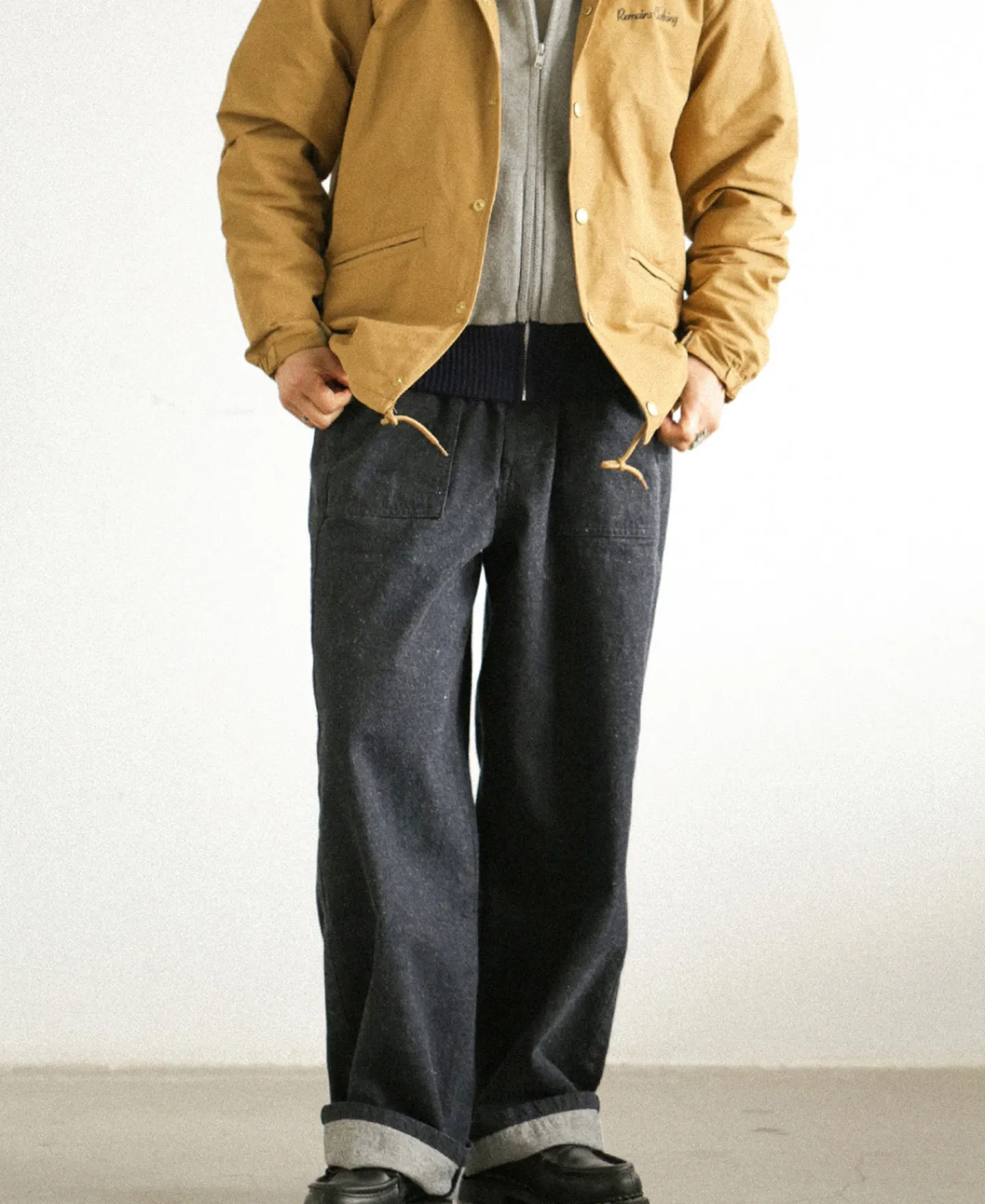 Outlet 12oz US Army MOD Wide-Leg Denim Trousers Jeans | Denim
